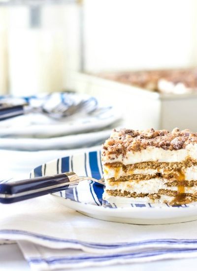 caramel graham cracker ice box cake fi