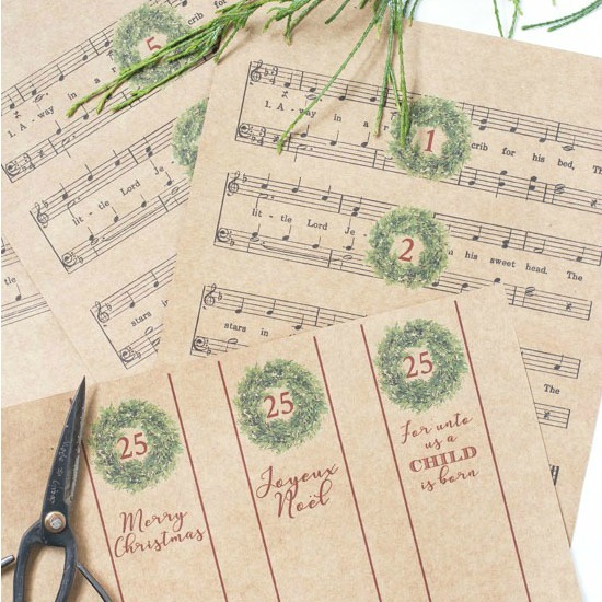Christmas Countdown Paper Chain Free Printable On Sutton Place