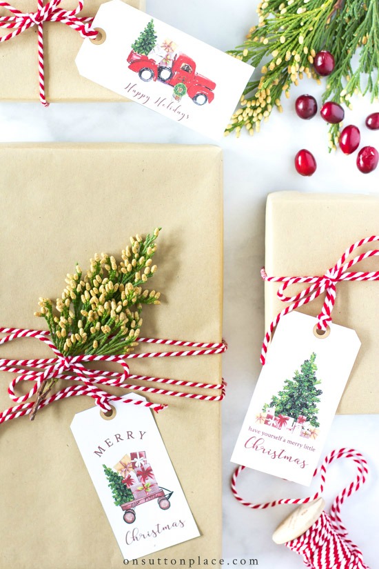 printable christmas gift tags vintage style festive on sutton place