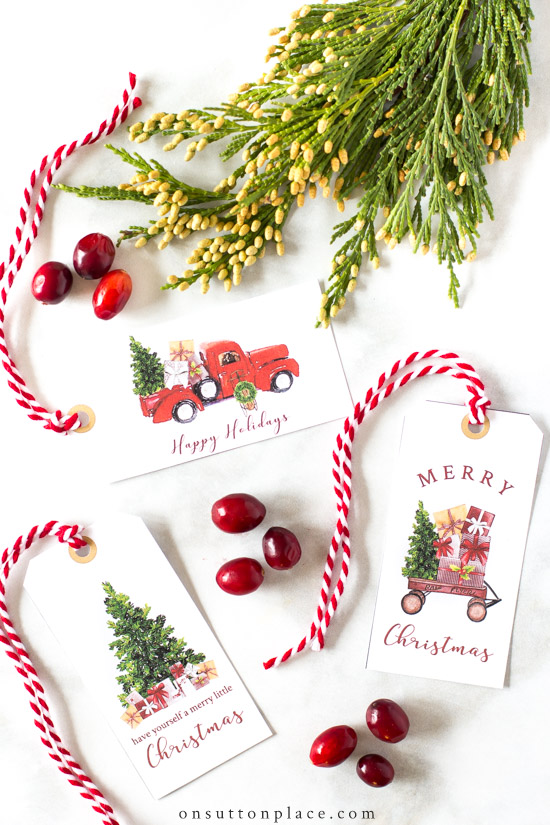 printable christmas gift tags vintage style festive on sutton place