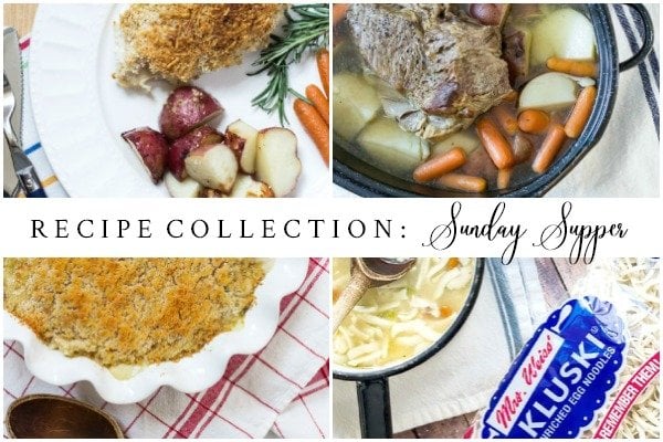 sunday supper collection of recipes subscribe to on sutton place