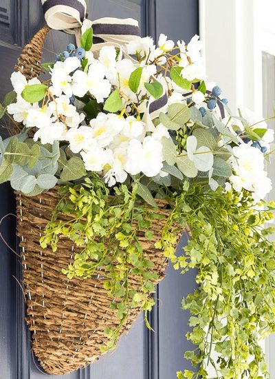 floral spring door basket fi