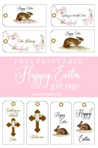 Absolutely free Printable Easter Present Tags: Bunnies Crosses Upon picture regarding Free Printable Easter Tags referred to as No cost Printable Easter Present Tags: Bunnies Crosses Upon