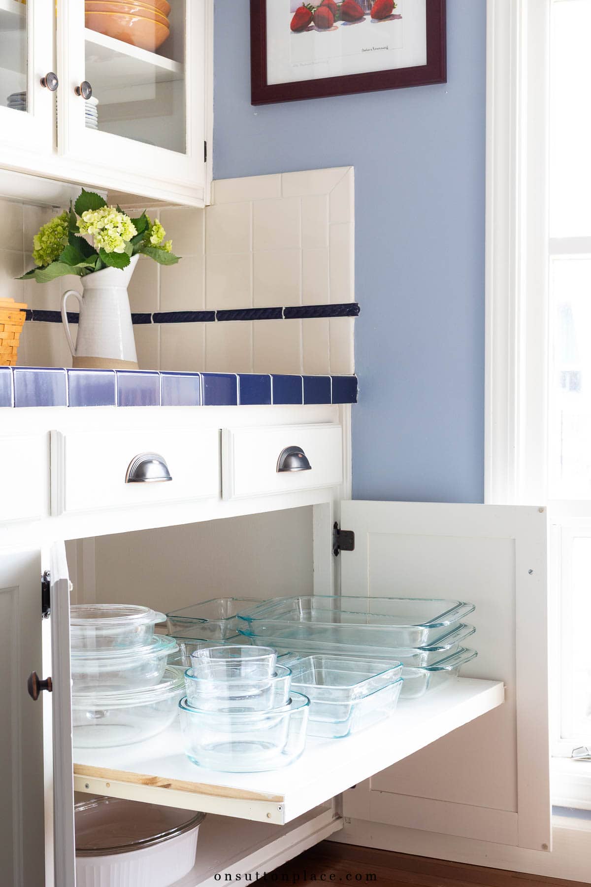small kitchen cabinet organization ideas older cabinets cookware and bakeware storage