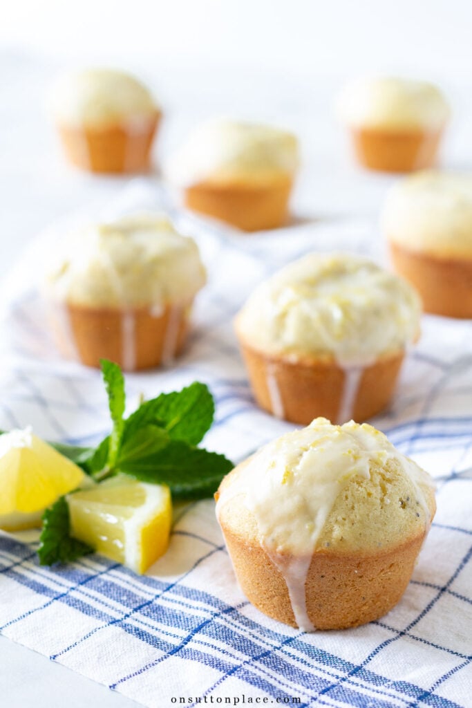 lemon poppy seed muffins recipe with glaze