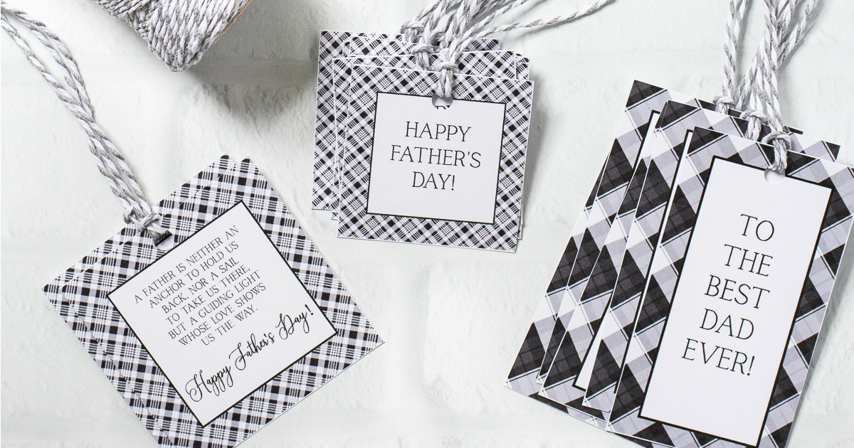 Father's Day Printables: Banner, Gift Tags, & More | On Sutton Place