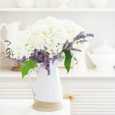 easy summer garden flower arrangement in pitcher fi