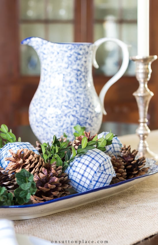 centerpiece and pitcher