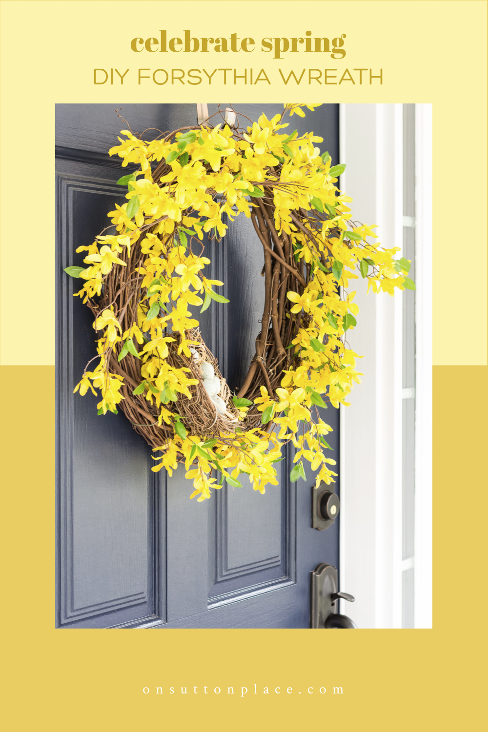 7 Spring Wreath Ideas to Brighten Your Front Door! - On Sutton Place
