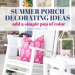 summer porch decorating ideas add a simple pop of color pin