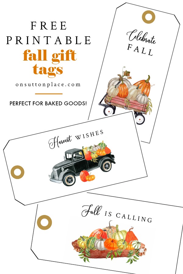 Free Printable Fall Gift Tag Collection On Sutton Place