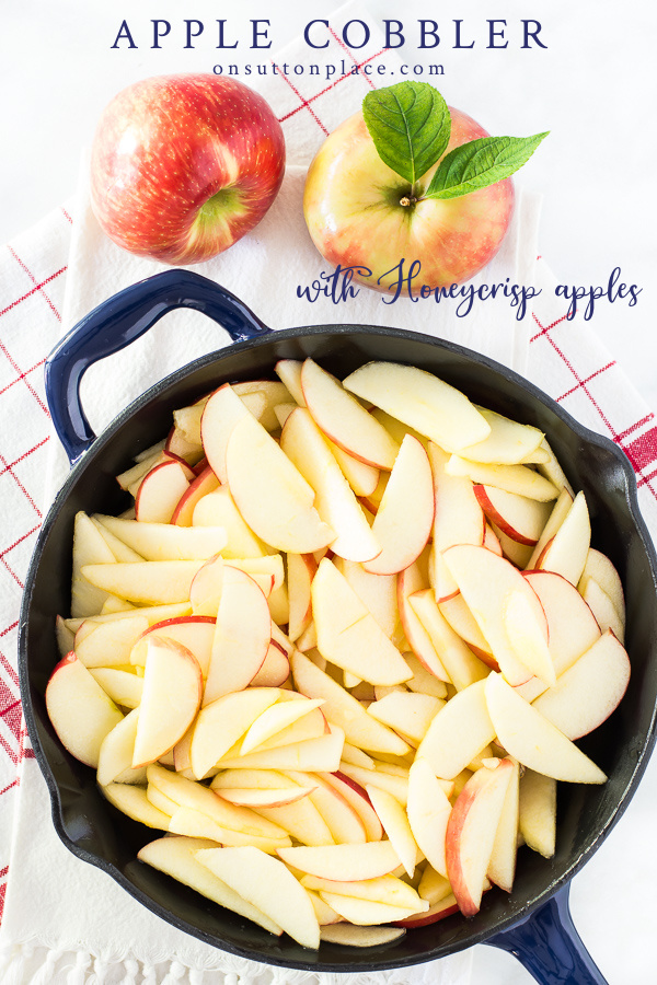 Skillet Honeycrisp Apple Cobbler Recipe On Sutton Place