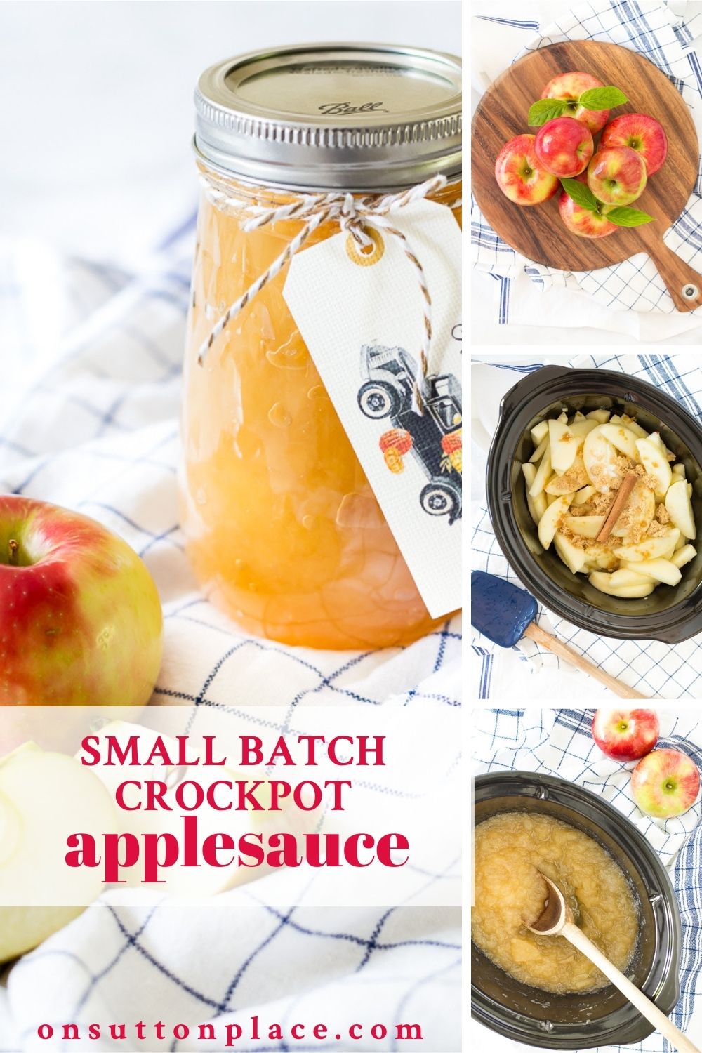 Homemade Small Batch Crockpot Applesauce On Sutton Place