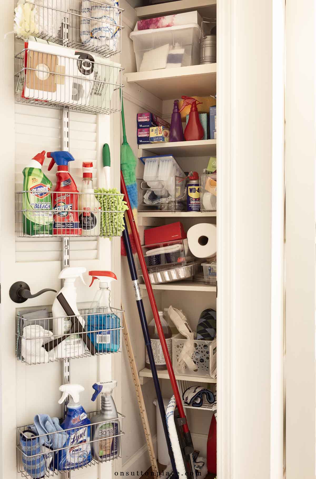 small closet before makeover