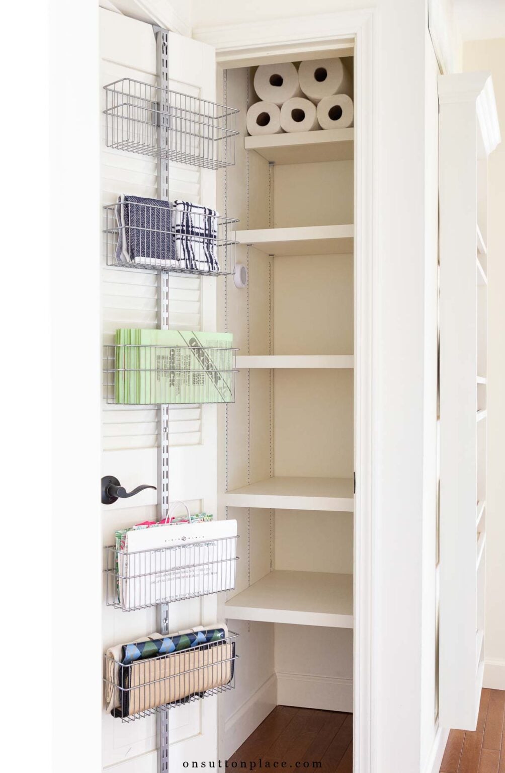 DIY Small Closet Makeover with mDesign Bins - On Sutton Place