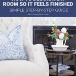 how to decorate a room so it feels finished pin