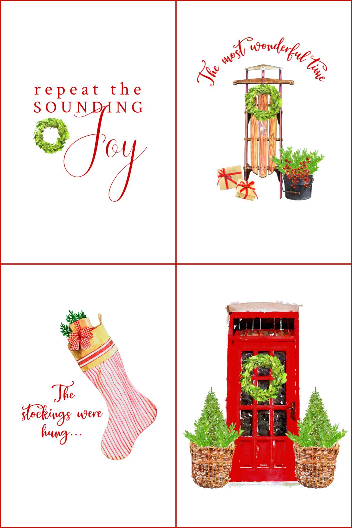 Free Christmas Printable Wall Art Collection - On Sutton Place