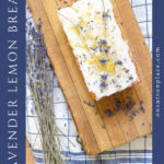 lavender lemon bread pin with side text