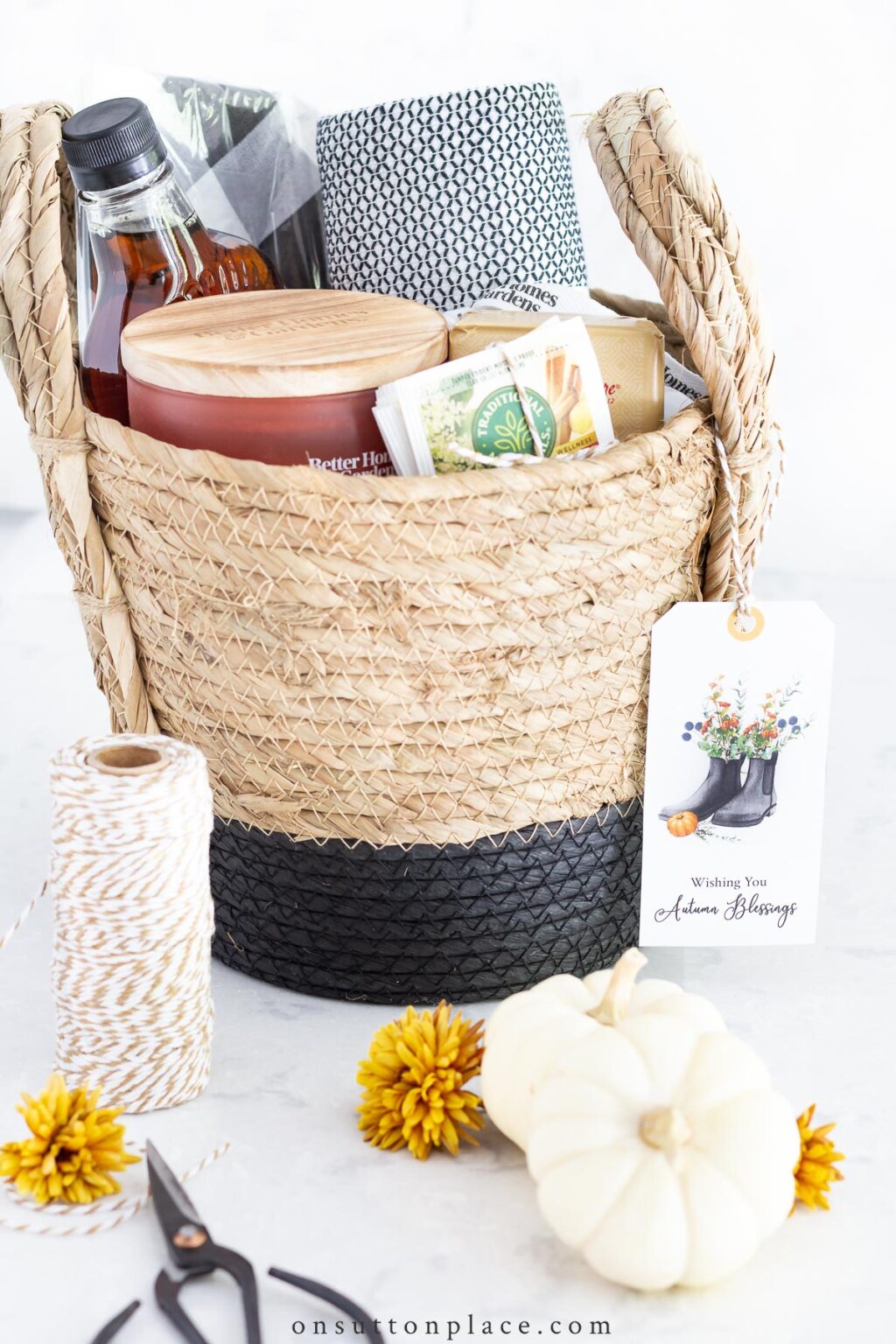 Fall Gift Basket Ideas Printable Gift Tags On Sutton Place