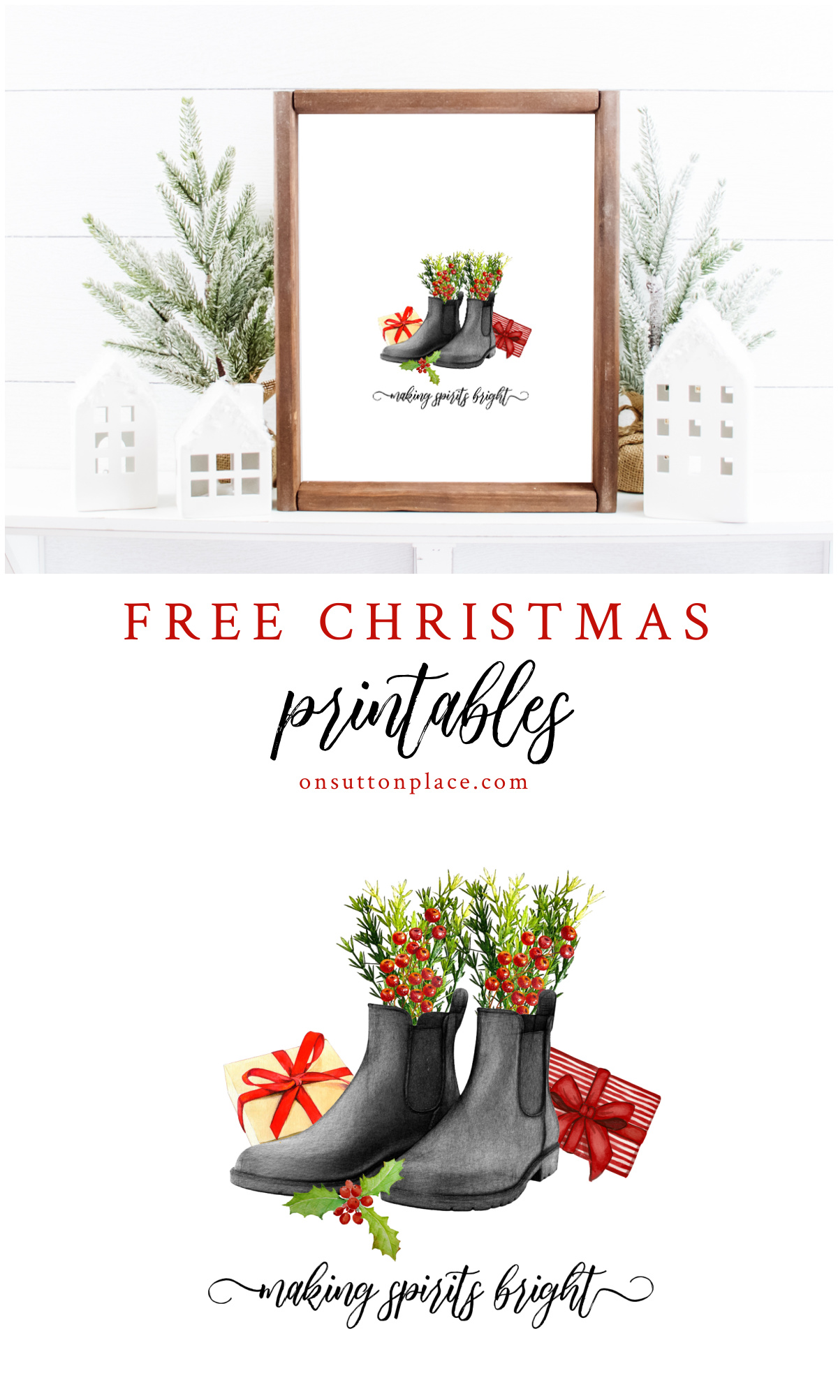 50 Free Christmas Printables - On Sutton Place