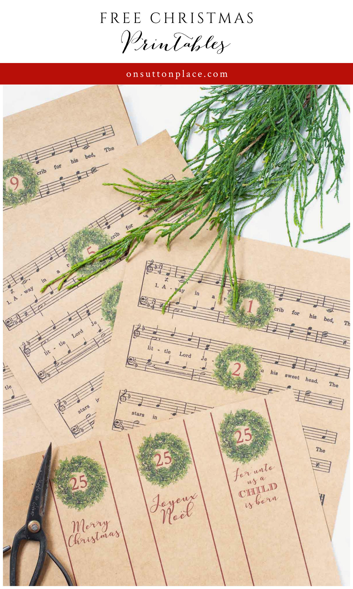 50 Free Christmas Printables - On Sutton Place