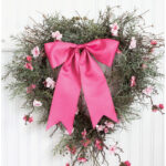 diy heart wreath valentine's day door decor pin