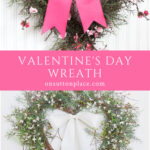 diy valentine's day wreath for front door tall pin