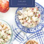 homemade apple salad recipe pin with text box