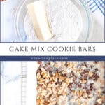 cake mix cookie layered bars collage pin