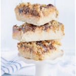 cake mix layered cookie bars pin