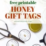 free printable honey gift tags tall pin
