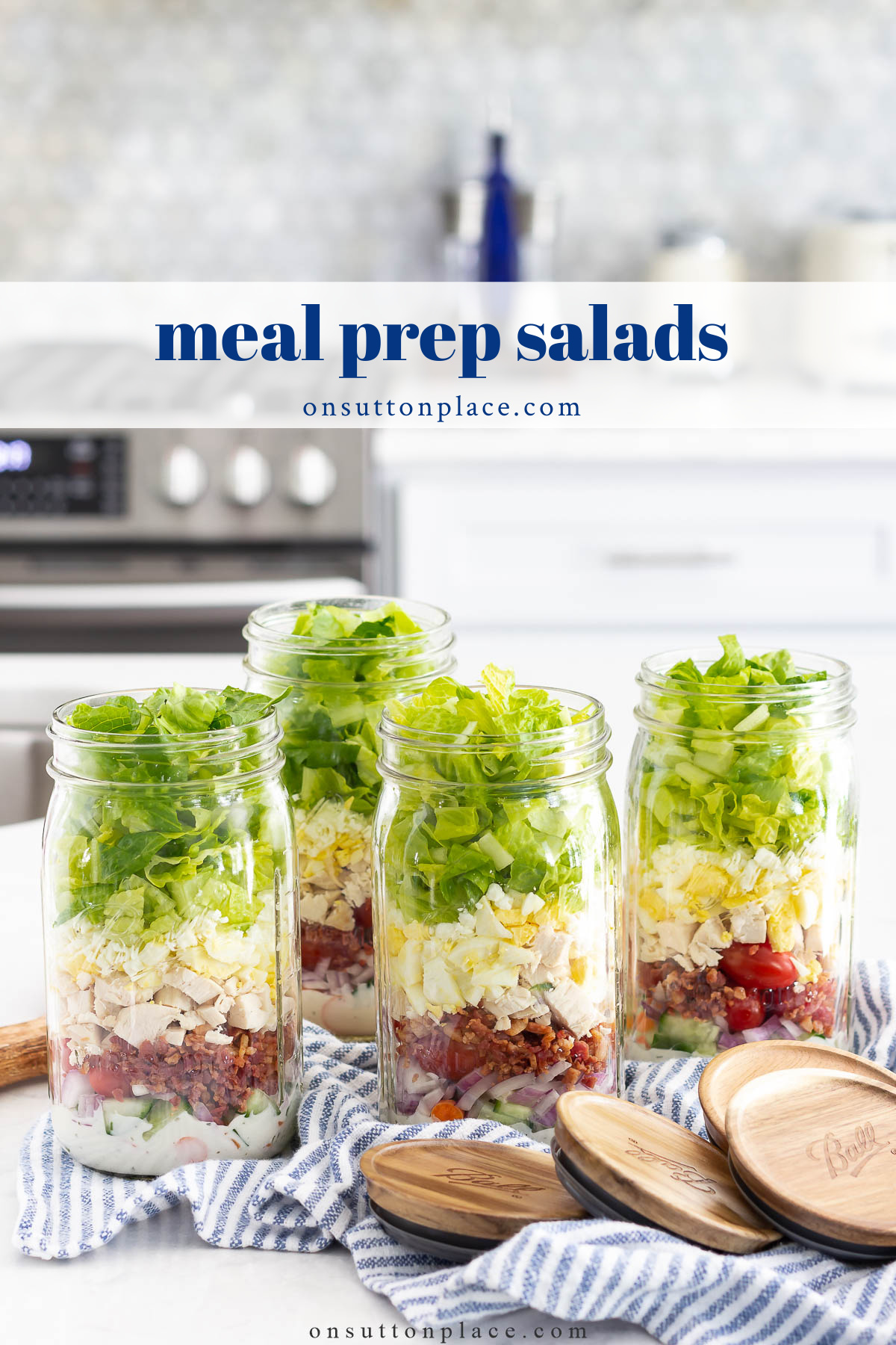 How To Make Healthy Meal Prep Salads For Lunch - On Sutton Place