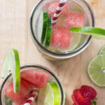 fruit infused water summer drink idea tall pin
