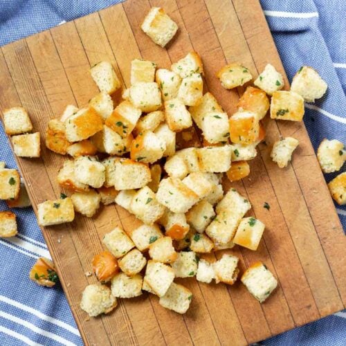 homemade croutons recipe for chicken caesar pasta salad revised