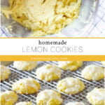 homemade lemon cookies recipe cake mix collage pin