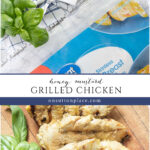 honey mustard grilled chicken recipe collage pin