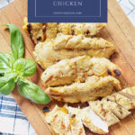 honey mustard grilled chicken recipe summer meal pin with text box
