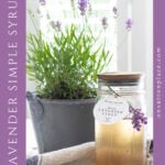 how to make lavender syrup pin with side text