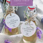 lavender syrup recipe for baked goods pin