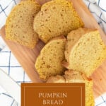 pumpkin bread recipe pin