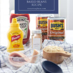 the best canned baked beans recipe pin with text box