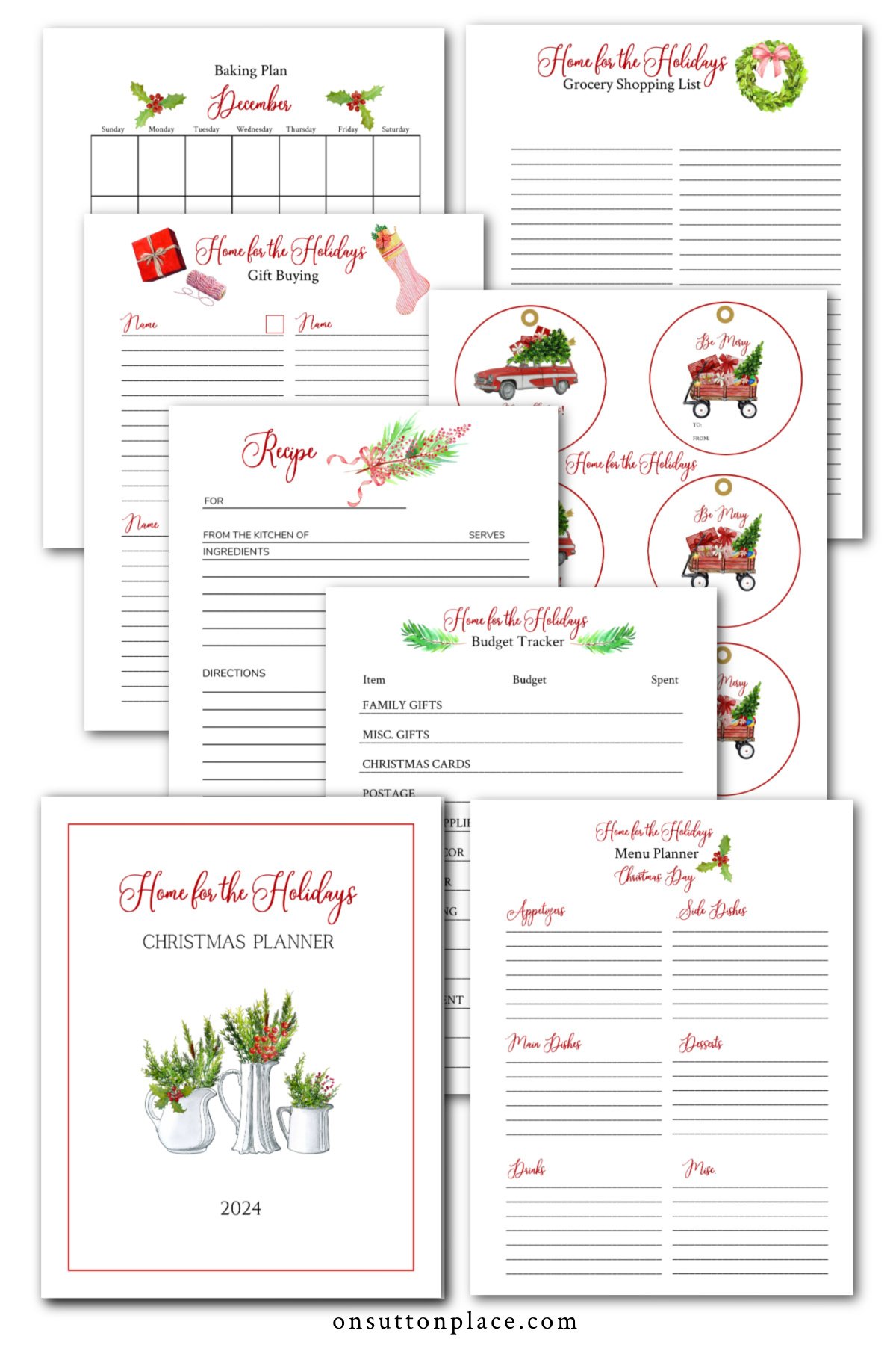 2024 christmas planner graphic
