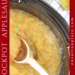 crockpot applesauce small batch tall pin side text