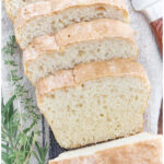 english muffin bread pin with text