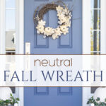 neutral fall wreath pin