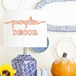 pumpkin decor ideas tall pin outline text