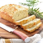 sliced loaf of rosemary bread