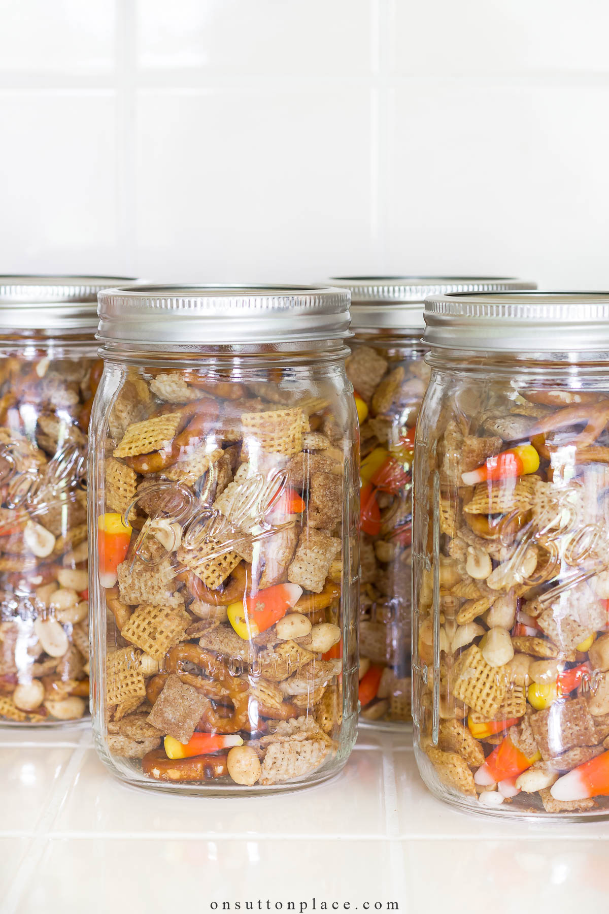 sweet chex mix recipe in mason jars 2023