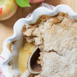 apple crumble recipe tall pin outline text