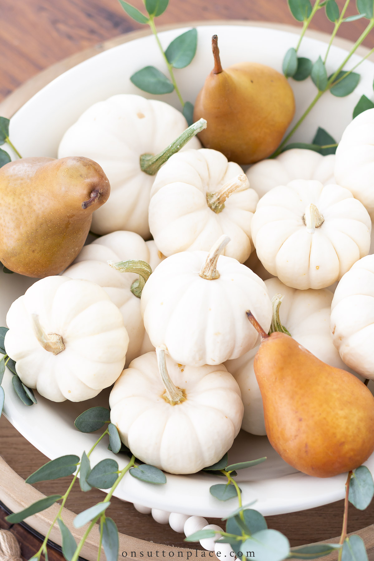 halloween ideas pumpkin arrangement in bowl hss